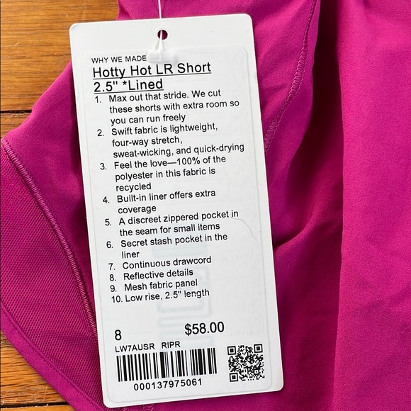 Lululemon Hotty Hot 2.5” Ripened Raspberry - Picture 2 of 3